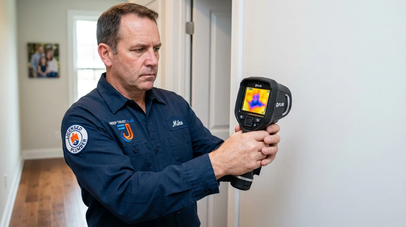 Thermal imaging leak detection by Johns Plumbing LLC in Irwinton